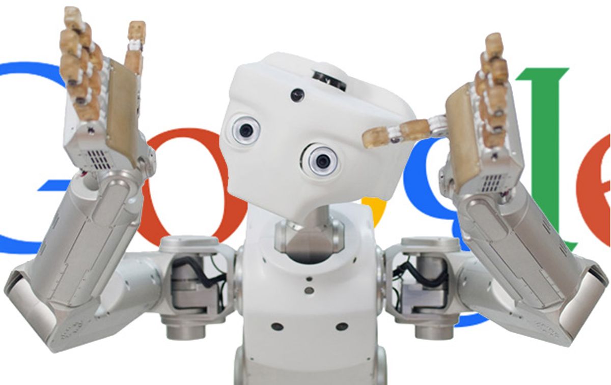 谷歌正在资助一个大型的新机器人集团，并收购了一堆机器人初创公司